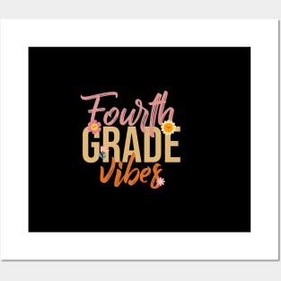 Fourth Grade Vibes - A Hilarious Homage to School Days Posters and Art